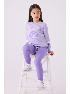 U.S. Polo Assn. Kız Çocuk Eşofman Takımı US1991 Lila