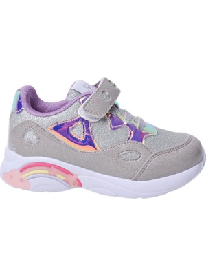 Buckhead 4348 Diana Gri Işıklı Çocuk Spor Ayakkabı