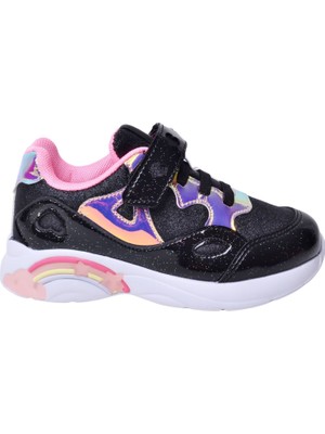 Buckhead 4348 Diana Siyah Işıklı Çocuk Spor Ayakkabı