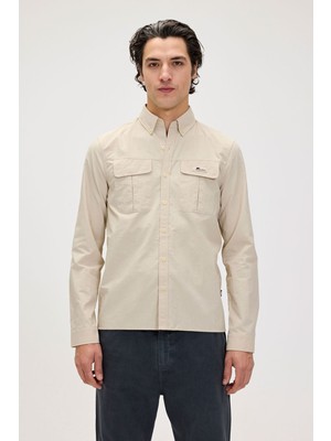 Bad Bear Paul Beyaz Erkek Gömlek