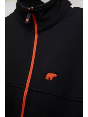 Bad Bear Harvey Full Zıp Çocuk Siyah Sweatshirt 24.06.12.002-C01