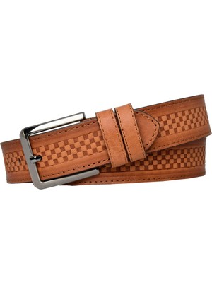 GoDeri Deri Efsane 4 cm Taba Kemer Kot Kanvas Keten Pantolonlarla Uyumlu Tiguan.nokta