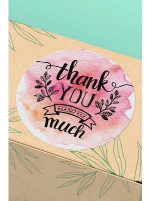 Xox Shops Thank You Sticker Teşekkürler   Etiketi Thank You So Much - 90 Adet - ST2059