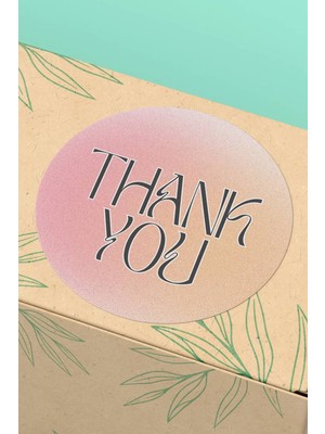 Xox Shops Thank You Sticker Teşekkürler Etiketi   Etiketi - 90 Adet - ST2106
