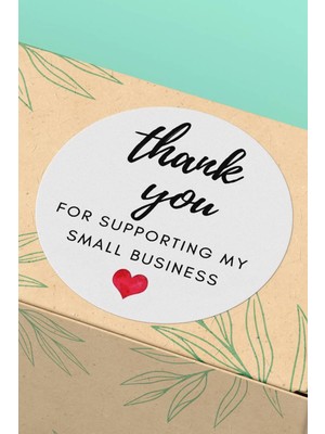 Xox Shops Thank You Sticker Teşekkürler Etiketi   Etiketi Kuşe - 90 Adet - ST2121