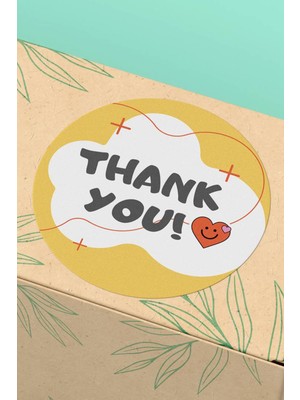 Xox Shops Thank You Sticker Teşekkürler Etiketi   Ürün  Etiketi - 90 Adet - ST2202