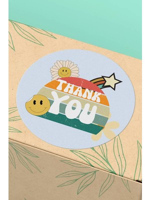 Xox Shops Thank You Sticker Teşekkürler    Etiketi - 90 Adet - ST2236
