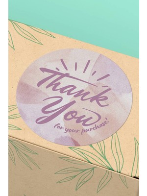 Xox Shops Thank You Sticker Teşekkürler Etiketi    Etiketi Kuşe - 90 Adet - ST2125
