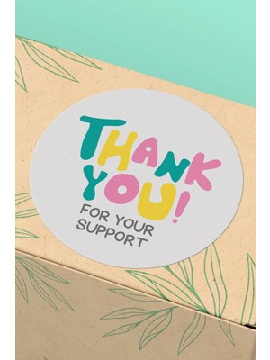 Xox Shops Thank You Sticker Teşekkürler Etiketi  Ürün Etiketi - 90 Adet - ST2244