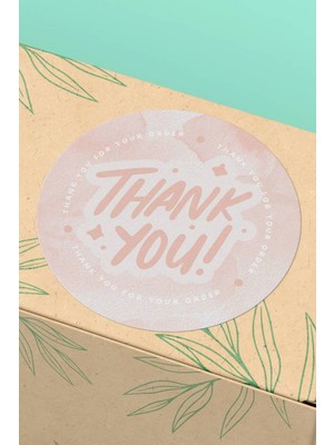 Xox Shops Teşekkürler Etiketi Thank You Yazılı   Etiketi - 90 Adet - ST2210