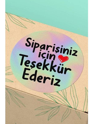 Xox Shops Sticker Siparişiniz Için Teşekkürler Yazılı   Etiketi - 90 Adet - ST2363
