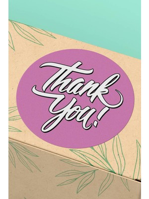 Xox Shops Thank You Sticker Teşekkürler Etiketi  Ürün   Etiketi - 90 Adet - ST2165