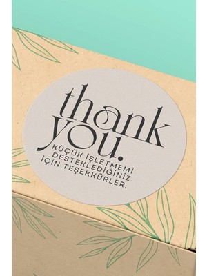 Xox Shops Thank You Sticker Teşekkürler Etiketi    Etiketi Kuşe - 90 Adet - ST2181