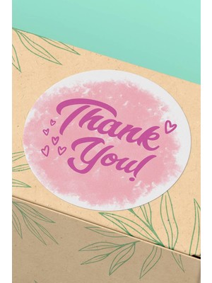Xox Shops Thank You Sticker Teşekkürler Etiketi    Etiketi Kuşe - 90 Adet - ST2208