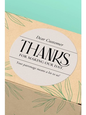 Xox Shops Thank You Sticker Teşekkürler Etiketi    Etiketi Kuşe - 90 Adet - ST2227
