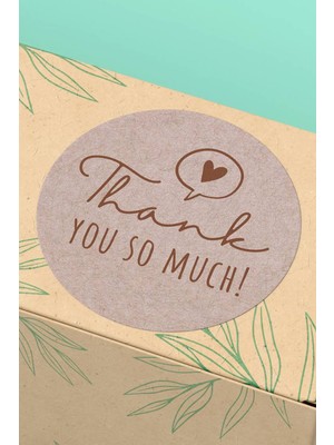 Xox Shops Thank You So Much Yazılı   Ürün Etiketi Kuşe - 90 Adet - ST2221