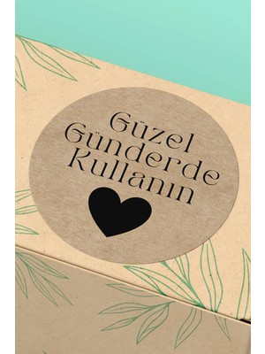 Xox Shops Sticker Kraft Görünümlü Güzel Günlerde Kullanın Yazılı  Etiketi- 90 Adet - ST2306