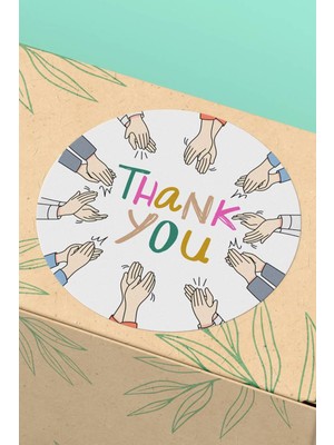Xox Shops Thank You Sticker Teşekkürler Etiketi  Ürün  Etiketi - 90 Adet - ST2335