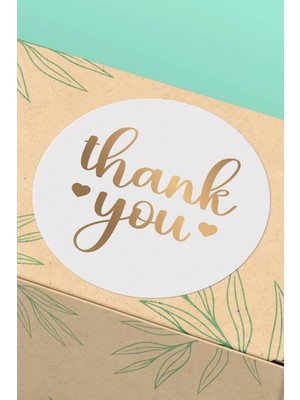 Xox Shops Thank You Sticker Teşekkürler Etiketi    Etiketi - 90 Adet - ST2279