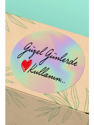Xox Shops Sticker Güzel Günlerde Kullanın Yazılı  Ürün  Etiketi - 90 Adet - ST2348
