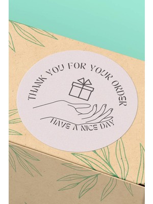 Xox Shops Thank You Sticker Teşekkürler Etiketi  Ürün  Etiketi - 90 Adet - ST2332