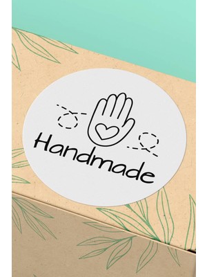 Xox Shops Thank You Sticker Teşekkürler Etiketi Hand Made   Etiketi - 90 Adet - ST2376