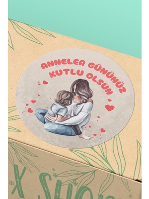 Xox Shops Anneler Gününüz Kutlu Olsun Yazılı Hediye   Etiketi - 90 Adet - ST2384