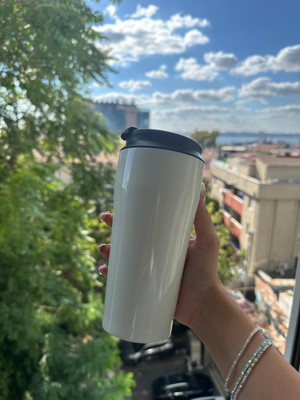 Retrobird Outdoor Kamp Paslanmaz 400 ml Çelik Termos Beyaz