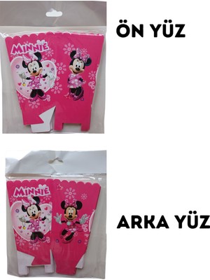 Ngüzel Party Minnie Mouse Mini Fare Mısır, Cips Kutusu Popcorn 8'li