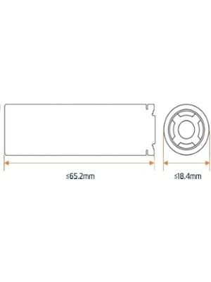 Aspilsan 8650 3.7V 2800MAH Li-Ion Şarjlı Pil