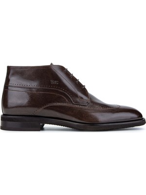 Tamer Tanca Erkek  Deri Kahverengi Klasik Bot 342 8974 Erk Bot SK24-25 Kahve Bfl