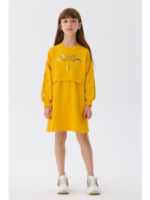 Bg Store Kız Çocuk Hardal Elbise