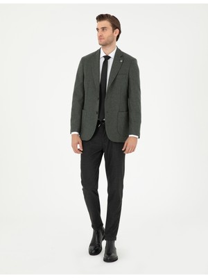 Pierre Cardin Erkek Haki Slim Fit Ceket 50292146-VR027