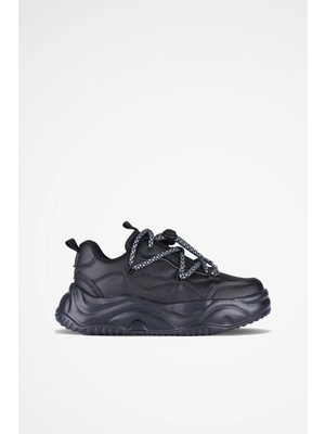 Vicco Dublin Phlon Hafif Taban Bağcıklı Sneaker Siyah