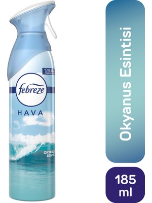 Febreze Hava Ferahlatıcı Sprey Oda Kokusu Okyanus Esintisi 185 ml