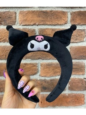 Oyuncakçısavaş &Europe Shop 4+ Yaş Kawaii Sanrio Kafa Kuromi Anime Kittly Peluş Saç Bandı Melodi Taç Lüx Kuromi Taç Lüx + Paket