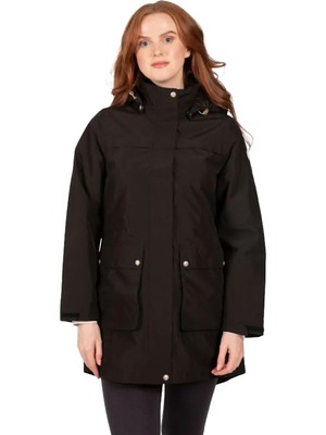 Trespass Lyrics - Rainwear Jacket Tp75 Kadın Siyah Outdoor Ceketi