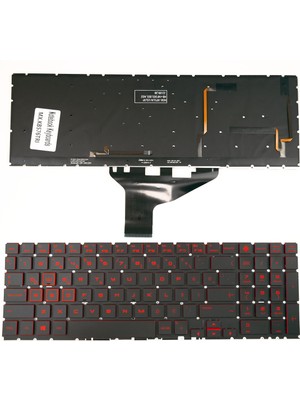 LineOn Hp NSK-XP2LN Notebook Klavye Işıklı Kırmızı Harf