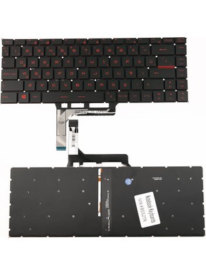 LineOn Msı GF65 Thin 10SD Notebook Klavye Işıklı (Kırmızı Harf)