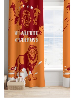 Bertille Home Çocuk ve Bebek Odası Taraftar Futbol Serisi Fon Perde Tek Kanat (Child Room Curtain)