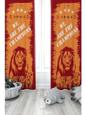 Bertille Home Çocuk ve Bebek Odası Taraftar Futbol Serisi Fon Perde Tek Kanat (Child Room Curtain)