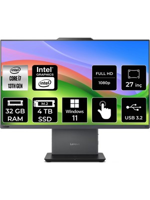 Lenovo Thinkcentre Neo 50A Intel Core I7 13620H 32GB 4tb SSD 27" Fhd W11H Multi-Touch All In One Bilgisayar 12SA0013TRP360