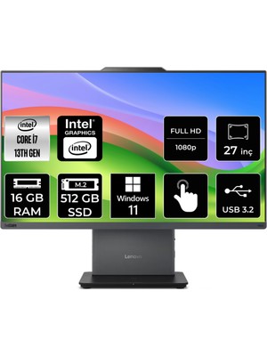 Lenovo ThinkCentre Neo 50a Intel Core i7 13620H 16GB 512GB SSD 27" FHD W11H Multi-Touch All In One Bilgisayar 12SA0013TRP347