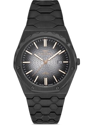 Ferro Quartz Çelik Siyah 41 mm Erkek Kol Saati