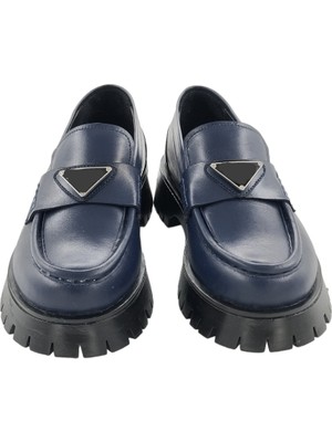 Milonek Shoes 26252104 Günlük Loafer Lacivert Tokalı