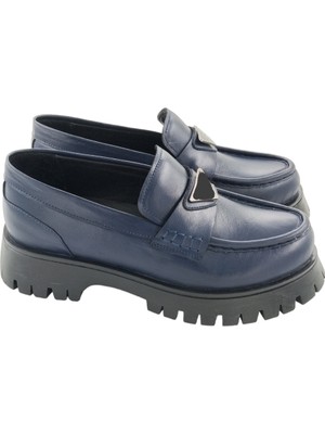 Milonek Shoes 26252104 Günlük Loafer Lacivert Tokalı