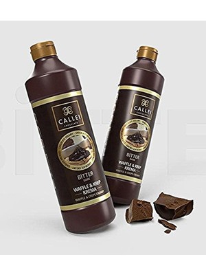 Callei Chocolate Callei Bitter Waffle & Krep Sosu 500 ml Kakao ve Yağ ile Üretilmiş Lezzetli Çikolata Kreması