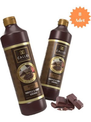 Callei Chocolate Callei Sütlü Waffle & Krep Sosu 8 Adet