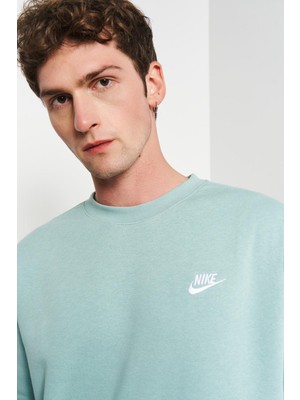 Nike Sportswear Crew Sweat Cotton Pamuklu Sweatshirt Su Yeşili