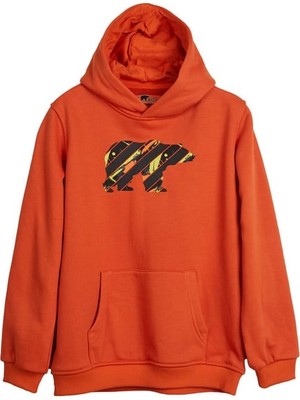 Bad Bear Mono Turuncu Çocuk Kapüşonlu Sweatshirt